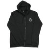 0448M ZIP HOODIE; ADULT MEDIUM; BLACK; VINTAGE - image 4