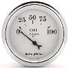 Old Tyme White II Oil Pressure Gauge 2-1/16" Electrical - image 1