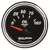Designer Black II Oil Pressure Gauge 2-1/16" Electrical - image 1