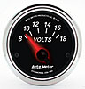 Designer Black II Voltmeter 2-1/16" Electrical - image 1