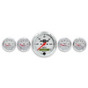 Officially Licensed GM "Vintage" 5-Gauge Kit 3-1/8" Electrical Speedometer (120 mph) - image 1