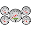 Arctic White 5-Gauge Kit 3-1/8" Electrical Speedometer (190 kph) - image 1