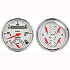 Arctic White Quad Gauge Kit 3-3/8" Electrical - image 1
