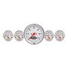Arctic White 5-Gauge Kit 3-3/8" Speedometer (120 mph, Manual Odometer) - image 1