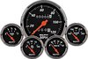 Designer Black 5-Gauge Kit 3-1/8" Mechanical Speedometer (120 mph) - image 1