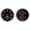 Designer Black Quad Gauge Kit 3-3/8" Electrical - image 1