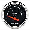 Designer Black Fuel Level Gauge 2-1/16" Electrical - image 1
