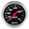 Designer Black Water Temperature Gauge 2-1/16" Mechanical (Full Sweep) - image 1