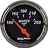 Designer Black Water Temperature Gauge 2-1/16" Electrical - image 1