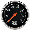 Designer Black Tachometer 3-1/8" Electrical - image 1