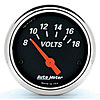 Designer Black Voltmeter 2-1/16" Electrical - image 1