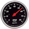 Designer Black Tachometer 3-3/8" Electrical - image 1