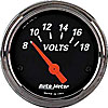 Designer Black Voltmeter 2-1/16" Electrical - image 1