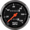 Designer Black Speedometer 3-1/8" Mechanical - image 1