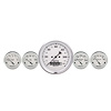 Old Tyme White Quad Gauge Kit 3-3/8" Electrical - image 1