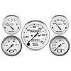 Old Tyme White 5-Gauge Kit 3-1/8" Mechanical Speedometer (120 mph) - image 1