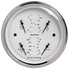 Old Tyme White Quad Gauge 3-3/8" Electrical - image 1