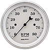 Old Tyme White Tachometer 3-3/8" Electrical - image 1