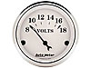 Old Tyme White Voltmeter 2-1/16" Electrical - image 1