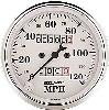 Old Tyme White Speedometer 3-1/8" Mechanical - image 1