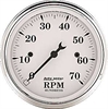 Old Tyme White Tachometer 3-1/8" Electrical - image 1