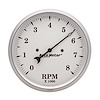 Old Tyme White Tachometer 5" Electrical - image 1