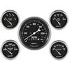 Old Tyme Black 5-Gauge Kit Includes: 3-3/8" Electrical Speedometer (120 mph) - image 1