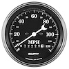 Old Tyme Black Speedometer With Programmable Wheel Odometer