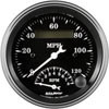 Old Tyme Black Speedometer/Tachometer 3-3/8" Electrical - image 1