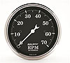 Old Tyme Black Tachometer 3-1/8" Electrical - image 1
