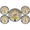 Antique Beige 5-Gauge Kit 3-1/8" Electrical Speedometer (190 kph) - image 1