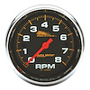 GAUGE TACH 2 5/8 8K RPM 2/4 CYLINDER BLACK PRO-CYCLE - image 1