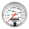 GAUGE SPEEDO 3 3/4 160 MPH ELEC WHITE PRO-CYCLE - image 1