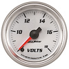 GAUGE VOLTMETER 2 1/16 18V DIGITAL STEPPER MOTOR WHITE PRO-CYCLE - image 1