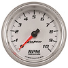 GAUGE TACHOMETER 3 3/8 10K RPM WHITE PRO-CYCLE - image 1