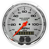 GAUGE SPEEDOMETER 3 3/8 120MPH GPS MARINE CHROME