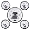 Prestige Pearl 5-Piece Gauge Kit 3-3/8" Speedometer (120 mph, Analog Odometer) - image 1