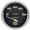 Pro-Comp Carbon Fiber Marine Oil Pressure Gauge Diameter: 2-5/8" - image 1