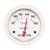 Pro-Comp White Phantom Marine Voltmeter Diameter: 2-5/8" - image 1