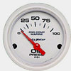 Pro-Comp White Phantom Marine Oil Pressure Gauge Diameter: 2-1/16" - image 1