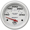 Pro-Comp White Phantom Marine Oil Temperature Gauge Diameter: 2-5/8" - image 1