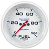 Pro-Comp White Phantom Marine Fuel Pressure Gauge Diameter: 2-5/8" - image 1