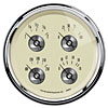 Antique Ivory Quad Gauge 5" Electrical - image 1
