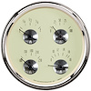 Antique Ivory Quad Gauge 5" Electrical - image 1