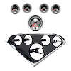 2207-01 5-Guage Direct Fit Dash Kit for 1955-1956 Chevy Bel Air, 150/210 Series [American Muscle Series] - image 1
