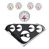 2207-03 Arctic 5-Guage Direct Fit Dash Kit for 1955-1956 Chevy Bel Air, 150/210 Series [Arctic White Series] - image 1