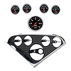 2207-06 5-Guage Direct Fit Dash Kit for 1955-1956 Chevy Bel Air, 150/210 Series [Designer Black Series] - image 1