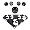 2207-07 5-Guage Direct Fit Dash Kit for 1955-1956 Chevy Bel Air, 150/210 Series [Old Tyme Black Series] - image 1