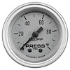 Auto Gage Silver Oil Pressure Gauge 0-100 psi - image 1