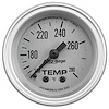 Auto Gage Silver Water Temperature Gauge 140°-280° F - image 1